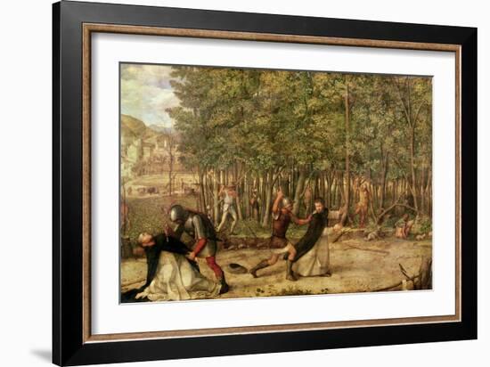 The Assassination of St. Peter Martyr, 1507-Giovanni Bellini-Framed Giclee Print