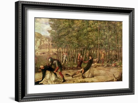 The Assassination of St. Peter Martyr, 1507-Giovanni Bellini-Framed Giclee Print