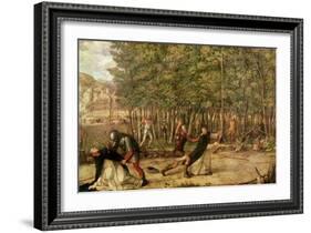 The Assassination of St. Peter Martyr, 1507-Giovanni Bellini-Framed Giclee Print