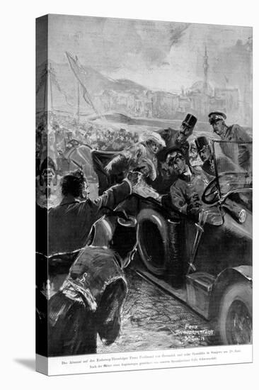 The Assassination of the Archduke Franz Ferdinand and His Wife Sophie, Duchess of Hohenberg, 1914-Felix Schwormstadt-Stretched Canvas