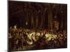 The Assassination of the Bishop of Liège-Eugene Delacroix-Mounted Giclee Print