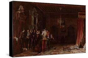 The Assassination of the Duke of Guise at the Château of Blois in 1588, 1834-Paul Hippolyte Delaroche-Stretched Canvas