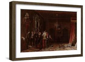 The Assassination of the Duke of Guise at the Château of Blois in 1588, 1834-Paul Hippolyte Delaroche-Framed Giclee Print