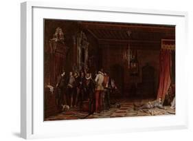 The Assassination of the Duke of Guise at the Château of Blois in 1588, 1834-Paul Hippolyte Delaroche-Framed Giclee Print