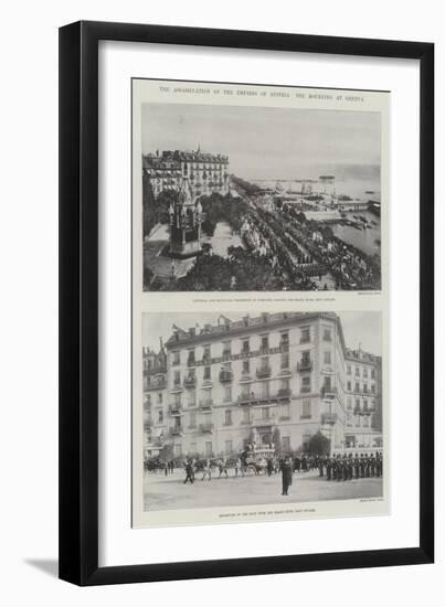 The Assassination of the Empress of Austria, the Mourning at Geneva-null-Framed Giclee Print