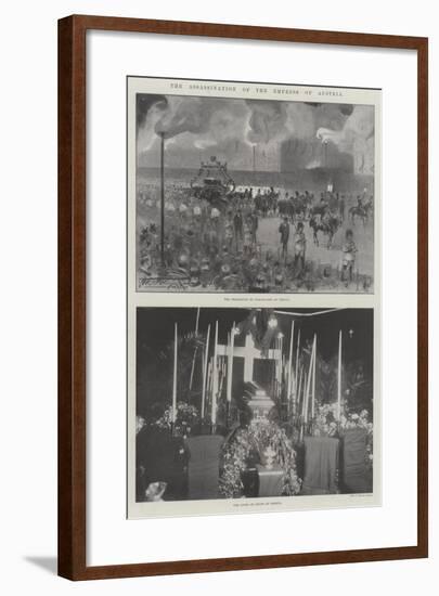 The Assassination of the Empress of Austria-Thomas Walter Wilson-Framed Giclee Print