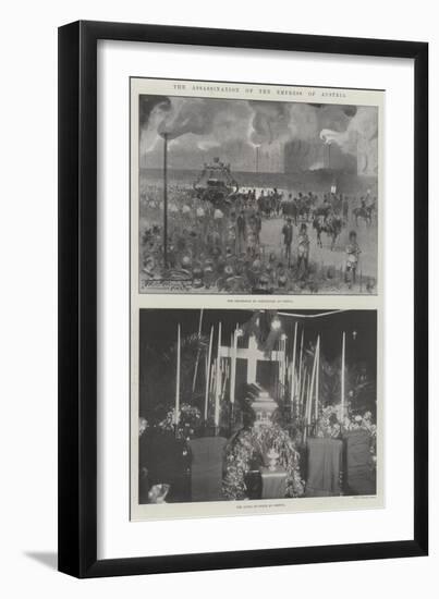 The Assassination of the Empress of Austria-Thomas Walter Wilson-Framed Giclee Print