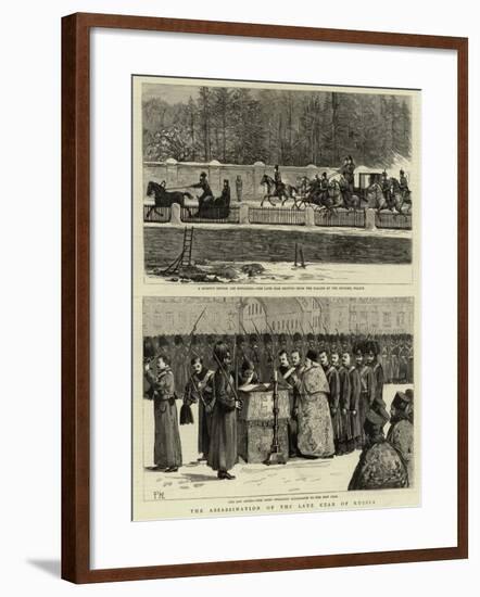 The Assassination of the Late Czar of Russia-null-Framed Giclee Print