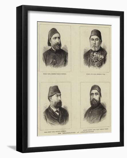 The Assassinations at Constantinople-null-Framed Giclee Print