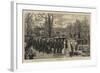 The Assassinations in Dublin, Funeral of Lord Frederick Cavendish at Edensor, Near Chatsworth-null-Framed Giclee Print