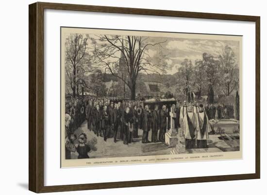 The Assassinations in Dublin, Funeral of Lord Frederick Cavendish at Edensor, Near Chatsworth-null-Framed Giclee Print