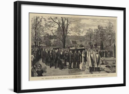 The Assassinations in Dublin, Funeral of Lord Frederick Cavendish at Edensor, Near Chatsworth-null-Framed Giclee Print