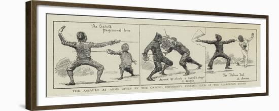 The Assault at Arms Given by the Oxford University Fencing Club at the Clarendon Rooms-null-Framed Premium Giclee Print