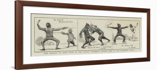 The Assault at Arms Given by the Oxford University Fencing Club at the Clarendon Rooms-null-Framed Giclee Print