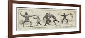 The Assault at Arms Given by the Oxford University Fencing Club at the Clarendon Rooms-null-Framed Giclee Print
