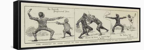 The Assault at Arms Given by the Oxford University Fencing Club at the Clarendon Rooms-null-Framed Stretched Canvas
