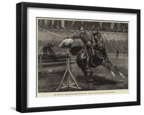 The Assault of Arms at the Agricultural Hall, Cleaving the Turk's Head-Richard Caton Woodville II-Framed Giclee Print