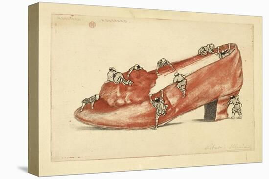 The Assault of the Shoe, 1888-Henri-Charles Guérard-Stretched Canvas