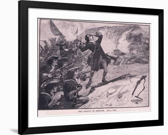 The Assault on Athlone Ad 1691-William Barnes Wollen-Framed Giclee Print