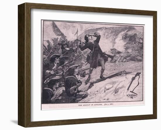 The Assault on Athlone Ad 1691-William Barnes Wollen-Framed Giclee Print