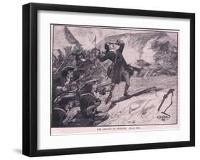 The Assault on Athlone Ad 1691-William Barnes Wollen-Framed Giclee Print