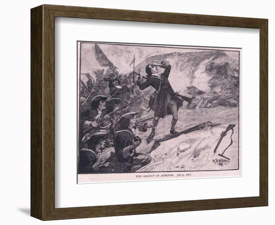 The Assault on Athlone Ad 1691-William Barnes Wollen-Framed Giclee Print
