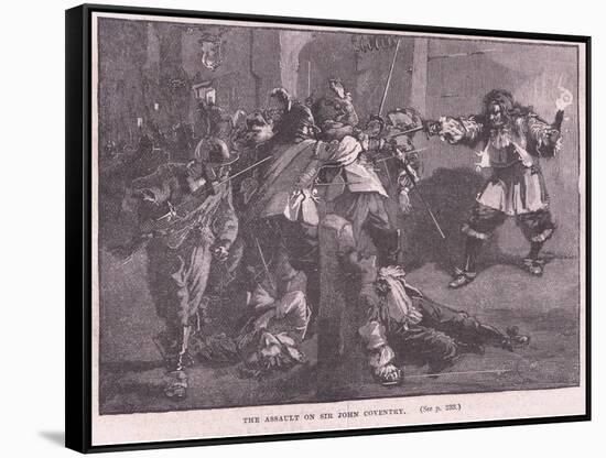 The Assault on Sir John Coventry-Walter Stanley Paget-Framed Stretched Canvas