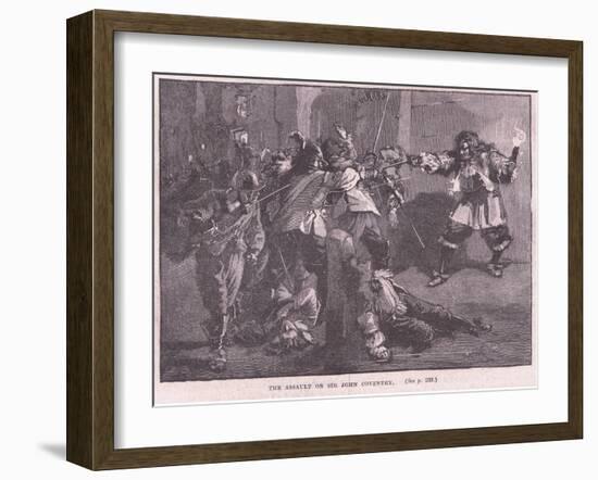 The Assault on Sir John Coventry-Walter Stanley Paget-Framed Giclee Print