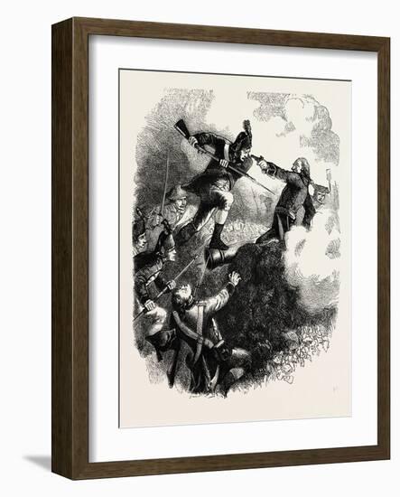 The Assault on Stony Point; the Battle of Stony Point, American Revolutionary War, USA, 1870S-null-Framed Giclee Print