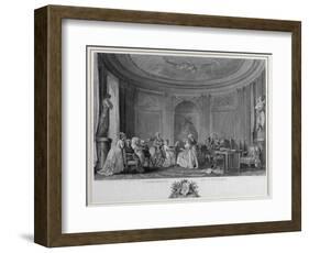 The Assembly at the Concert, Engraved by Francois Nicolas Barthelemy Dequevauviller (1745-1807)-Niclas II Lafrensen-Framed Giclee Print