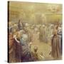 The Assembly at the Time of Peter I-Klavdi Vasilyevich Lebedev-Stretched Canvas