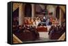 The Assembly of the Estates-General, April 10, 1302-Jean Alaux-Framed Stretched Canvas