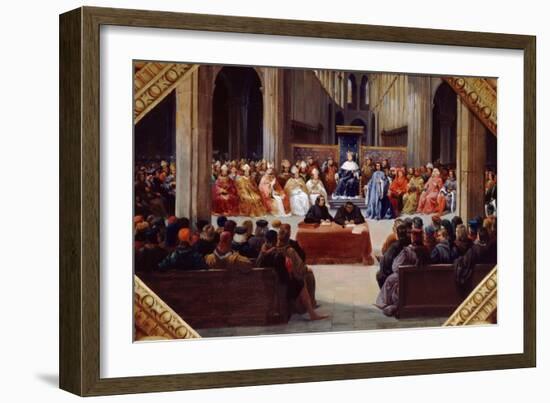 The Assembly of the Estates-General, April 10, 1302-Jean Alaux-Framed Giclee Print