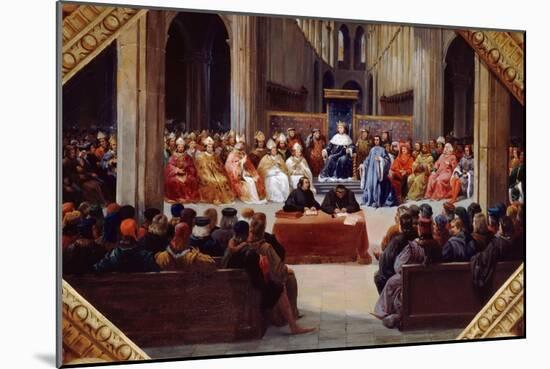 The Assembly of the Estates-General, April 10, 1302-Jean Alaux-Mounted Giclee Print