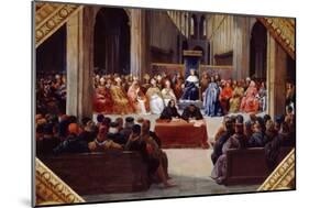 The Assembly of the Estates-General, April 10, 1302-Jean Alaux-Mounted Giclee Print