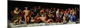 The Assembly of the Gods, after the Frescoes in the Loggia of the Farnesina in Rome-Raphael-Mounted Giclee Print