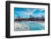 The Assiniboine Park Pavilion seen across the Duck Pond skating rink at Assiniboine Park-Barry Davis-Framed Photographic Print