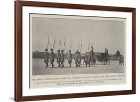 The Assize Procession at Chester, the Javelin Men in their New Beefeaters' Costume-null-Framed Giclee Print