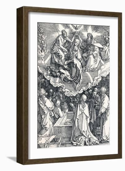 The Assumption and Coronation of the Virgin, 1510-Albrecht Dürer-Framed Giclee Print