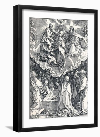 The Assumption and Coronation of the Virgin, 1510-Albrecht Dürer-Framed Giclee Print