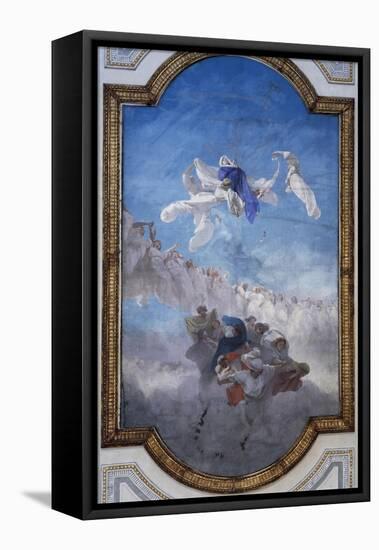 The Assumption, Fresco-Domenico Morelli-Framed Stretched Canvas