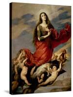 The Assumption of Mary Magdalene, 1636-Jusepe de Ribera-Stretched Canvas