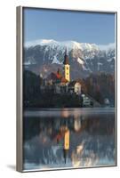 The Assumption of Mary Pilgrimage Church on Lake Bled, Bled, Slovenia, Europe-Miles Ertman-Framed Photographic Print