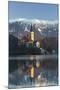 The Assumption of Mary Pilgrimage Church on Lake Bled, Bled, Slovenia, Europe-Miles Ertman-Mounted Photographic Print