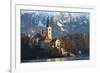 The Assumption of Mary Pilgrimage Church on Lake Bled, Bled, Slovenia, Europe-Miles Ertman-Framed Photographic Print