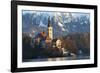 The Assumption of Mary Pilgrimage Church on Lake Bled, Bled, Slovenia, Europe-Miles Ertman-Framed Photographic Print