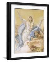 The Assumption of Mary-Giambattista Tiepolo-Framed Giclee Print