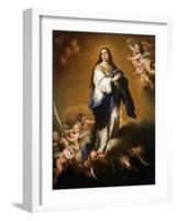 The Assumption of the Blessed Virgin Mary, Between 1645 and 1655-Bartolomé Esteban Murillo-Framed Giclee Print