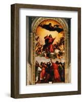 The Assumption of the Virgin, 1516-18-Titian (Tiziano Vecelli)-Framed Giclee Print