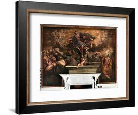 The Assumption of the Virgin, 1582-87-Jacopo Robusti Tintoretto-Framed Giclee Print